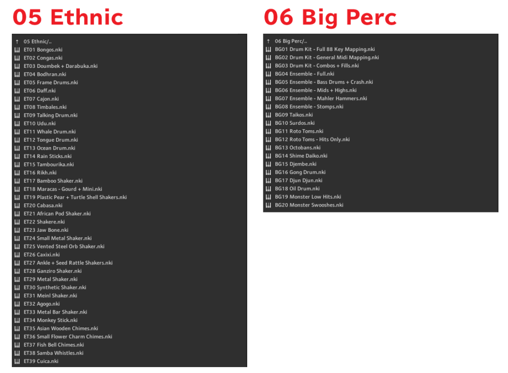 05 Ethnic & 06 Big Perc