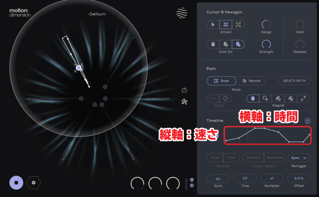 motion:dimensionのTimeline