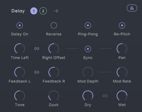 Delayのパラメーター