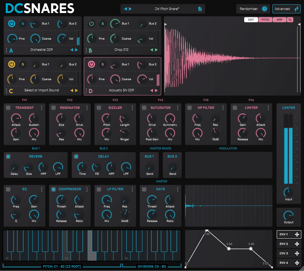 DC Snaresで音作りした例１