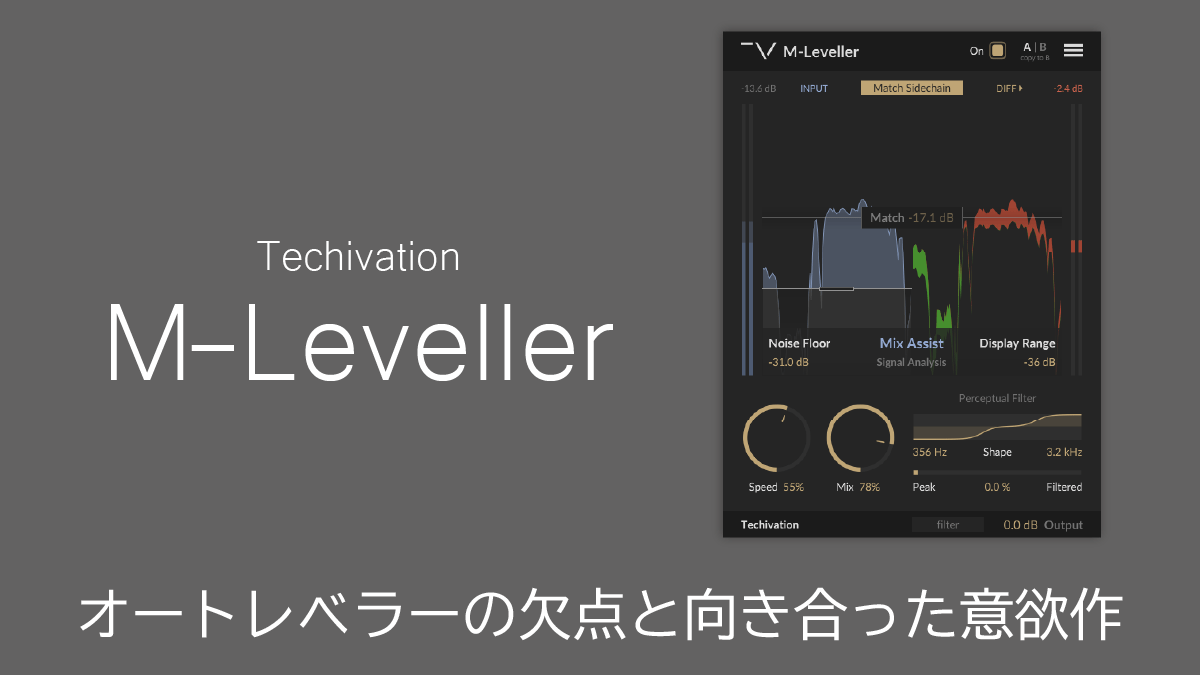 Techivation M-Leveller レビュー オートレベラーの欠点と向き合った意欲作