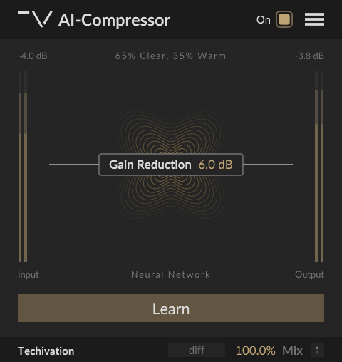 Techivation AI-Compressor Gain Reduction