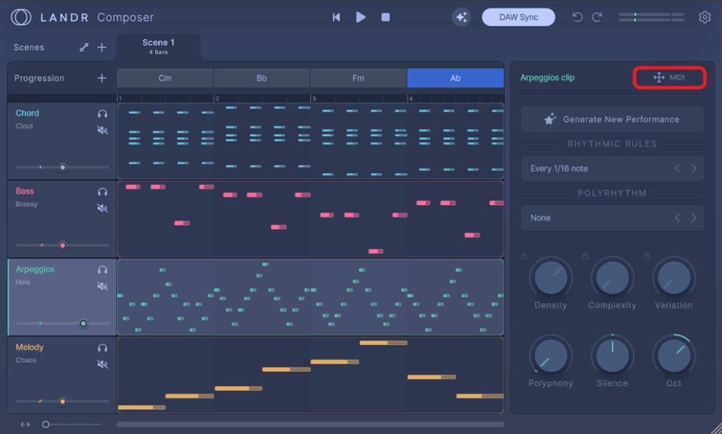 LANDR Composer