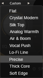 Pulsar Vocal Studio のEQプリセット